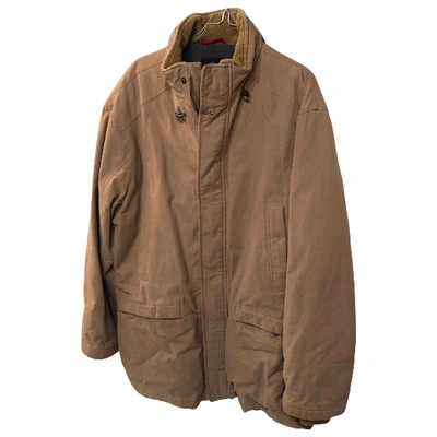 Pre-owned Fay Jacket In Camel