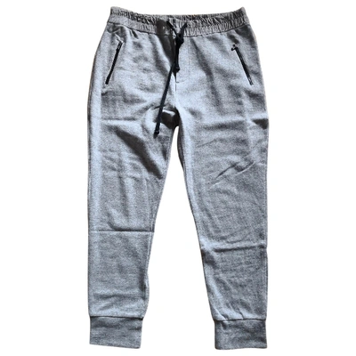 Pre-owned James Perse Grey Cotton Trousers