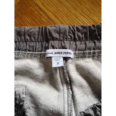 Pre-owned James Perse Grey Cotton Trousers