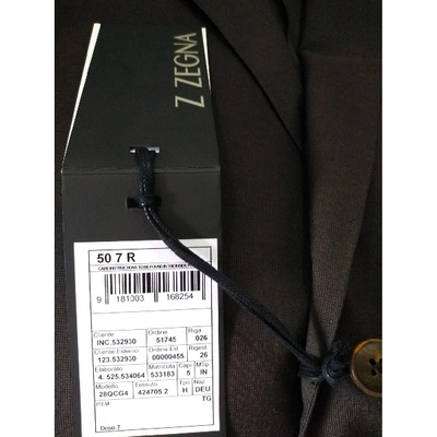 Pre-owned Z Zegna Brown Wool Jacket