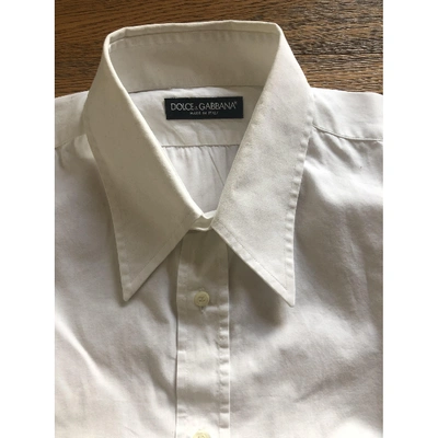 Pre-owned Dolce & Gabbana White Cotton Shirts