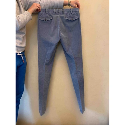 Pre-owned Pt01 Velvet Trousers