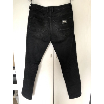 Pre-owned Iceberg Straight Jeans In Black