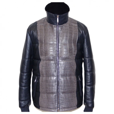 Brioni Matte Alligator Jacket - Brown Outerwear, Clothing - BRO21605