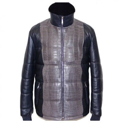 Pre-owned Brioni Brown Crocodile Jacket | ModeSens