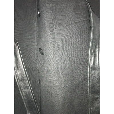 Pre-owned Mugler Black Leather Coat