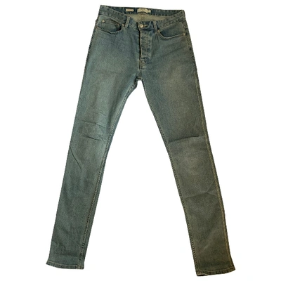 Pre-owned Topman Blue Cotton - Elasthane Jeans