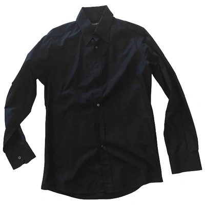Pre-owned Dolce & Gabbana Black Cotton Shirts