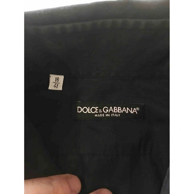 Pre-owned Dolce & Gabbana Black Cotton Shirts