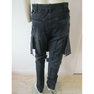 Pre-owned Sacai Black Cotton Jeans