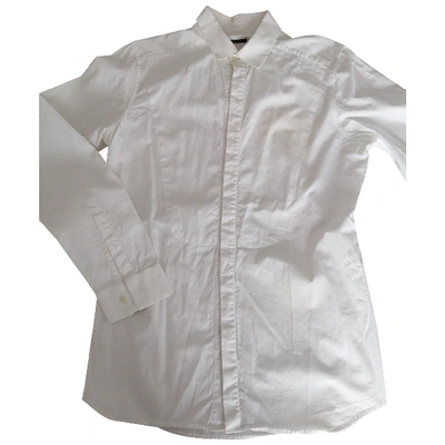 Pre-owned Miu Miu White Cotton Shirts