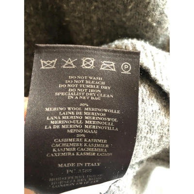 Pre-owned Burberry Wool Pull In Grey