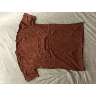 Pre-owned Burberry Brown Cotton T-shirt