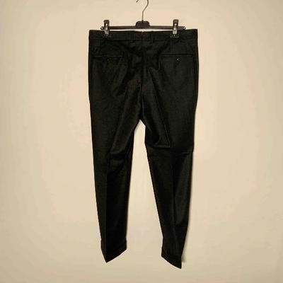 Pre-owned Loro Piana Wool Trousers In Anthracite