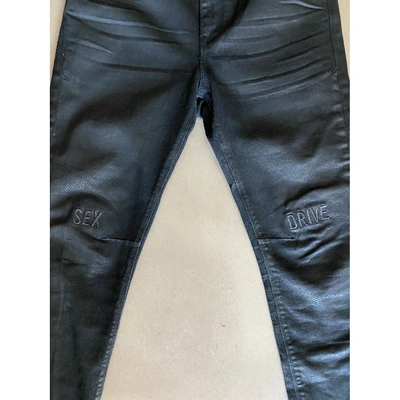 Pre-owned Rta Anthracite Cotton - Elasthane Jeans