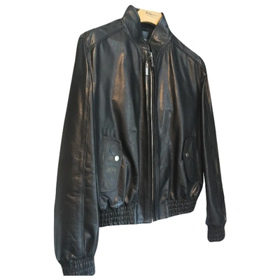 Pre-owned Baldessarini Leather Jacket In Black
