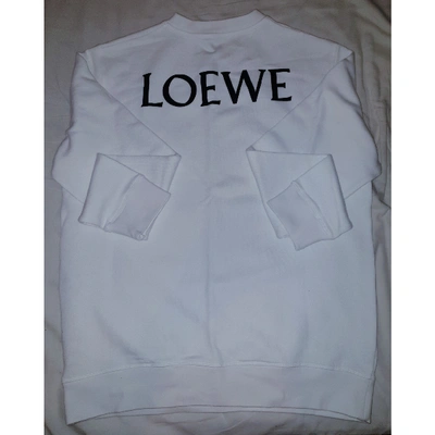 Pre-owned Loewe White Cotton Knitwear & Sweatshirt