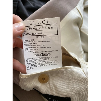 Pre-owned Gucci Wool Jacket In Beige