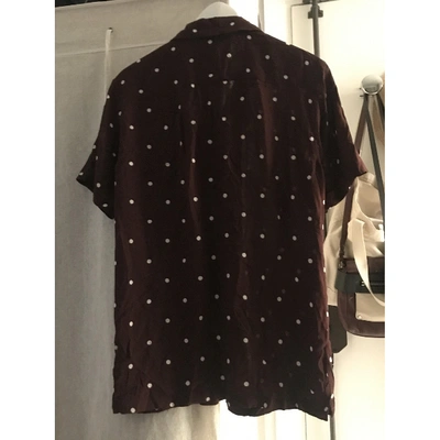Pre-owned Allsaints Burgundy T-shirts