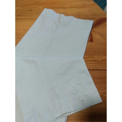 Pre-owned Hugo Boss Trousers In White