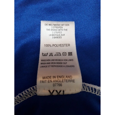 Pre-owned Adidas Originals Blue Polyester T-shirt | ModeSens