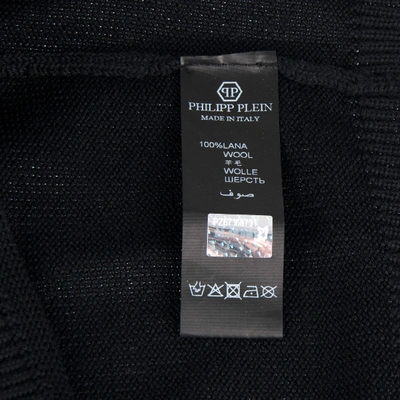 Pre-owned Philipp Plein Wool Pull In Black