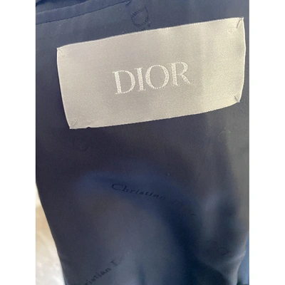 Pre-owned Dior Navy Wool Coat