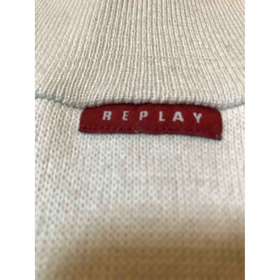 Pre-owned Replay Wool Pull In Beige