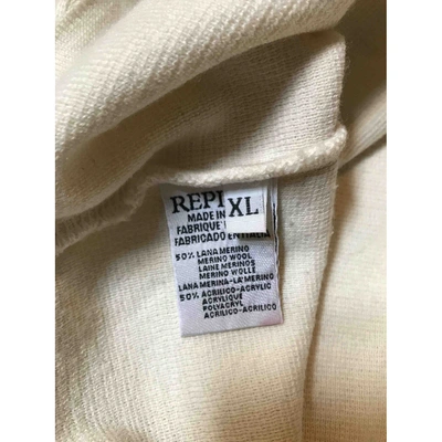 Pre-owned Replay Wool Pull In Beige