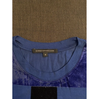 Pre-owned Christopher Kane Blue Cotton T-shirt