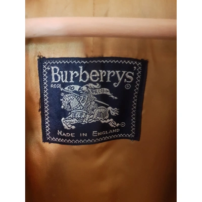 Pre-owned Burberry Wool Coat In Beige