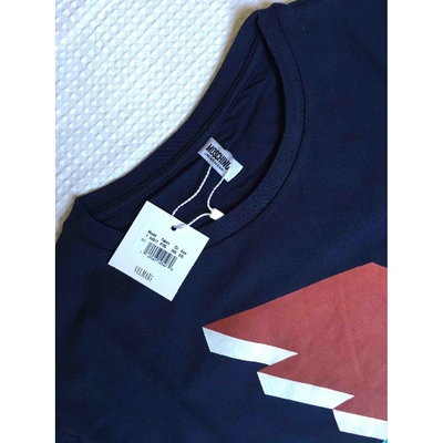 MOSCHINO Pre-owned Navy Cotton T-shirt