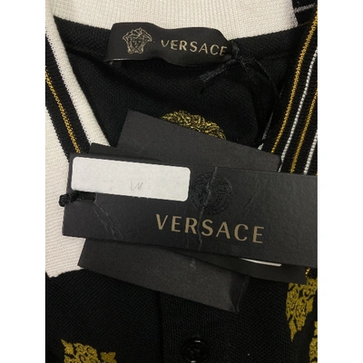 Pre-owned Versace Polo Shirt In Black