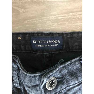Pre-owned Scotch & Soda Black Cotton Jeans