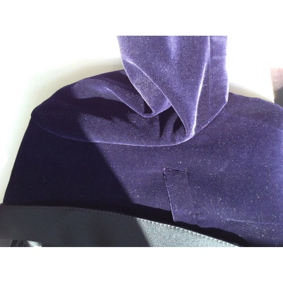 Pre-owned Dolce & Gabbana Purple Velvet Jacket