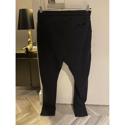 Pre-owned Avelon Leather Trousers In Black