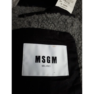 MSGM Pre-owned Wool Jacket In Grey