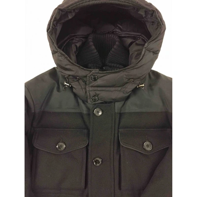 Pre-owned Moncler Wool Jacket In Black