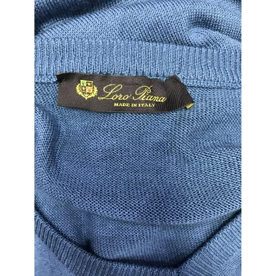 Pre-owned Loro Piana Blue Silk Knitwear & Sweatshirts
