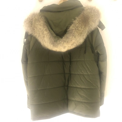 Pre-owned Yves Salomon Green Fur Coat