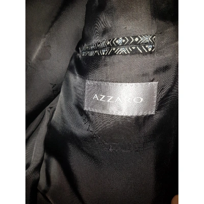 Pre-owned Azzaro Wool Vest In Anthracite
