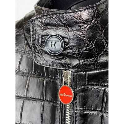 Pre-owned Kiton Black Crocodile Jacket | ModeSens