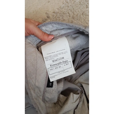 Pre-owned Ermenegildo Zegna Trousers In Grey