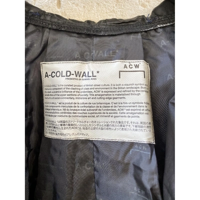 Pre-owned A-cold-wall* Trenchcoat In Black