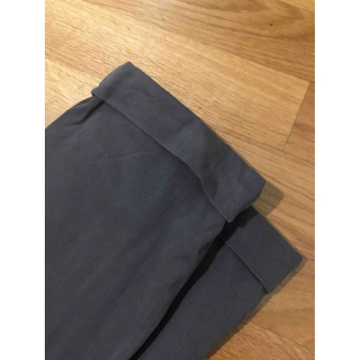 Pre-owned Eleventy Anthracite Cotton Trousers