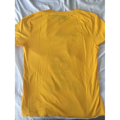 Pre-owned Gucci Yellow Synthetic T-shirt