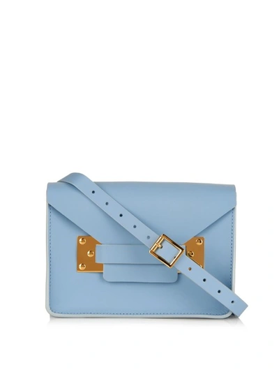 Sophie Hulme Ssense Exclusive Blue Nano Milner Envelope Bag In Sky-blue