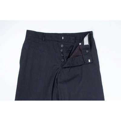 Pre-owned Dior Wool Trousers In Black