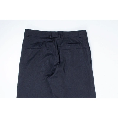 Pre-owned Dior Wool Trousers In Black