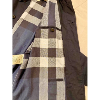 Pre-owned Burberry Navy Cotton Coat